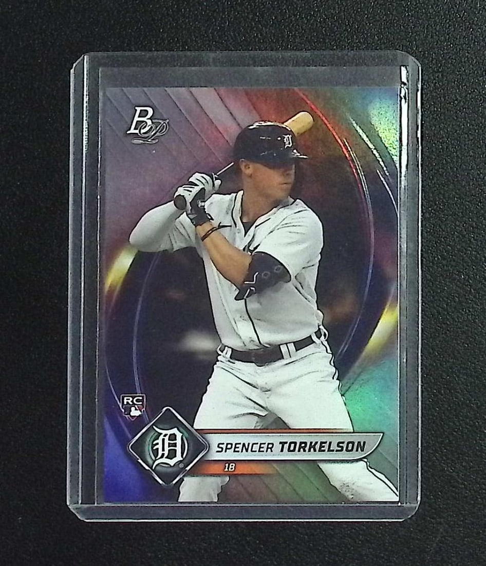 Spencer Torkelson Rookie Card 2022 Bowman Platinum #19: Bowman Baseball MLB Trading & Sports Cards, Sports Cards for Sale Near Me, World Series & Hall of Fame Players, SP, SSP, Chrome, 1st Bowman, Auction Memorabilia Lots Sold On Line