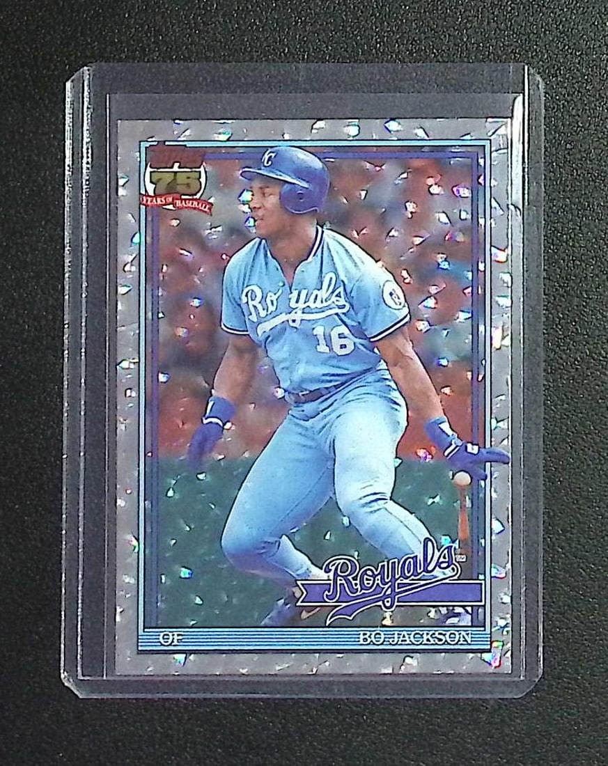 Bo Jackson Crackleboard Foil 75th Anniversary 1991 Retro 2026 Topps Series 1 #T91-29: Topps Baseball MLB Trading & Sports Cards, Sports Cards for Sale Near Me, World Series & Hall of Fame Players Memorabilia, Refractors, X-Fractors, Numbered, SP, SSP, Valuable Auction Memorabilia Lots 