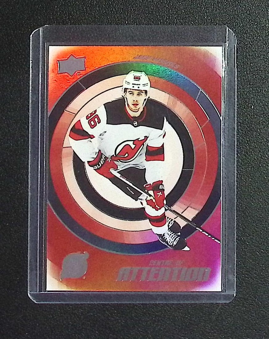 Jack Hughes Centre of Attention 2022 Upper Deck Series 1 #CA-15: Upper Deck NHL Hockey Trading & Sports Cards, Sports Cards for Sale Near Me, Stanley Cup & Hall of Fame Players, Valuable Auction Memorabilia Lots for Sale On Line