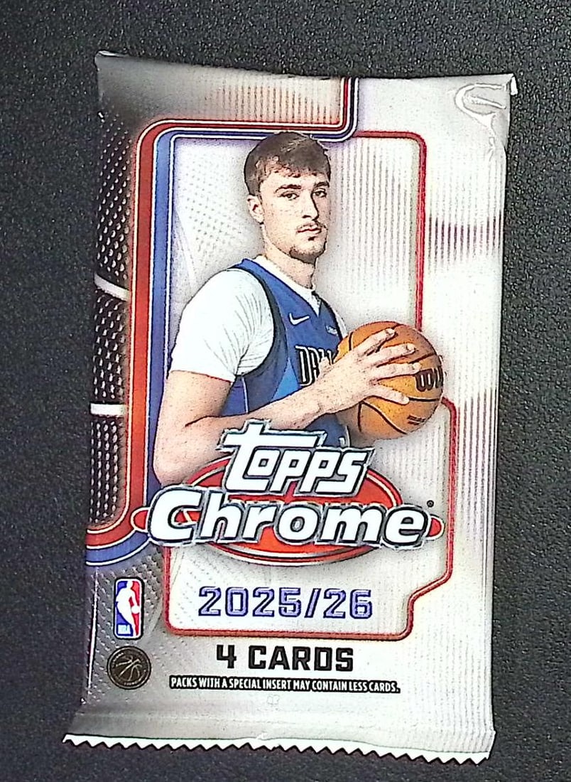 2025 Topps Chrome Basketball BLASTER BOX PACK - Cooper Flagg Rookie Card: Topps Chrome Basketball NBA Trading & Sports Cards, Victor Wembanyama, Brandon Miller, Amen Thompson, Scoot Henderson, Ausar Thompson, Autographs, Signatures, Green Topps Logo Refractor, Auction Lots 