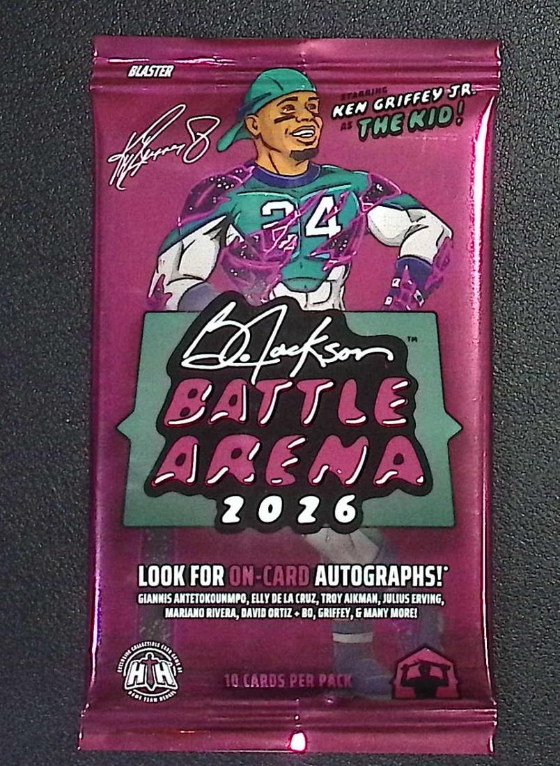 2026 Bo Jackson Battle Arena Ken Griffey, Jr. Edition BLASTER BOX PACK TCG/Trading Card Game: Numbered Cards, Card Games Sold on Line, Auction Lots for sale on line, Trading Card Games