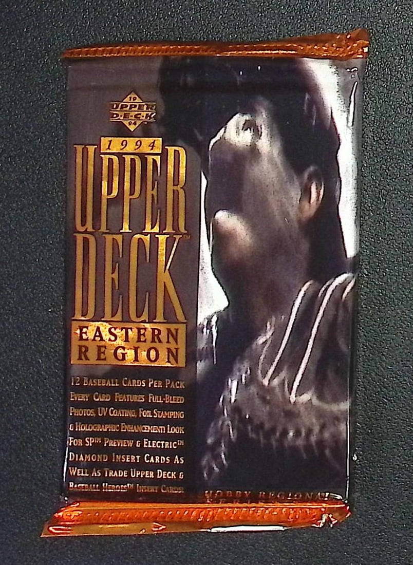 1994 Upper Deck Vintage Series 2 Eastern Region Baseball Card Hobby Box Pack- MLB Sports Trading: Upper Deck Vintage Baseball MLB Trading & Sports Cards Nolan Ryan Texas Rangers Card, Old Sports Cards for Sale Near Me, World Series & Hall of Fame Players, Valuable Auction Commemorative Lots for Sa