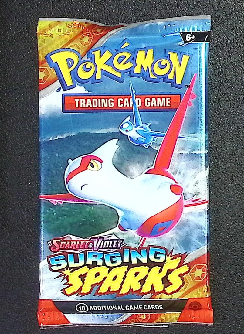 Pokemon Scarlet & Violet Surging Sparks 10 Card TCG Booster Pack, Charizard, Pikachu, Holo: Pokemon Trading Card Game Cards, Charizard, Pikachu, Mewto, EX, Referse Holo, Holo Rare Cards, Secret Rare Cards, Full Art Cards, Evee, 3 Stars Ultra Rare Cards, Double Rare, Illustration Rare, Specia