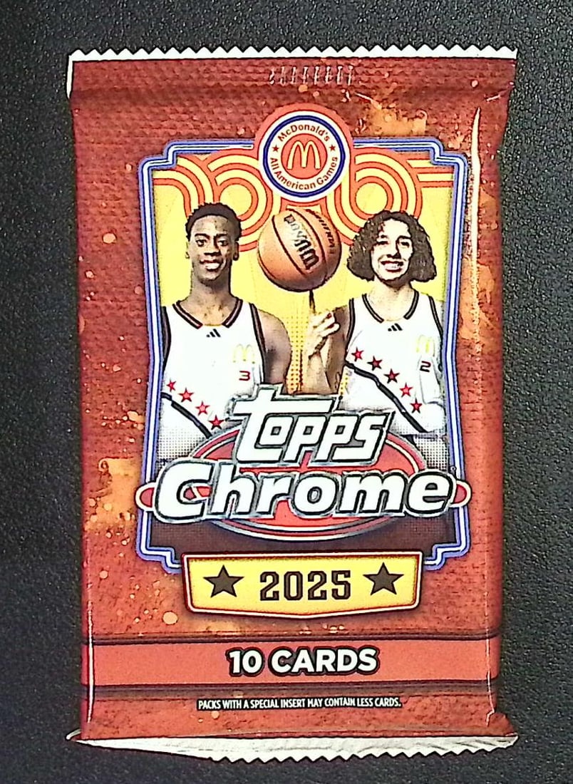 2025 Topps Chrome McDonald's All American Basketball Mega Box Packs: Topps Chrome Basketball NBA Trading & Sports Cards, Auction Lots for Sale on Line, Sports Cards for Sale Near Me
