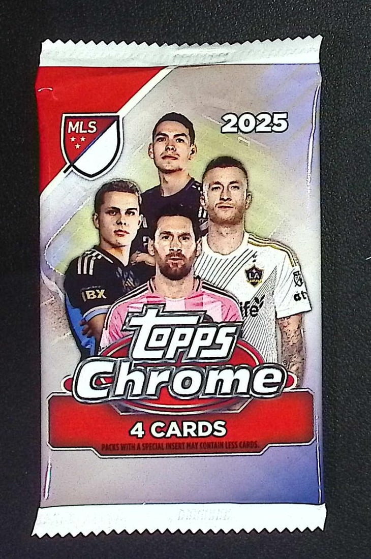 2025 Topps Chrome MLS Soccer Blaster Box Pack: Topps Soccer Chrome, Refractor, X-Fractor, Soccer Rookie UEFA Sports Trading Cards, Silver, SP, SSP, Wave Prizms, Numbered Cards, Soccer sports Cards for Sale Near Me, UEFA Championship & Hall of Fame