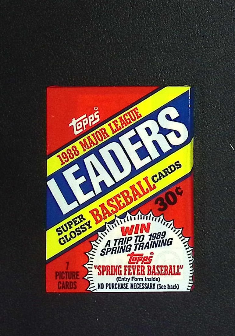 1988 Topps Major League Leaders Super Glossy Vintage Baseball Cards Retail Box Wax Pack Mini Cards: Topps Vintage Baseball Rookie MLB Trading & Sports Cards, Gary Carter, Nolan Ryan, Orel Hersheiser, Don Mattingly, Mike Schmidt Philadelphia Phillies, Old Baseball Cards for Sale Near Me, World Series