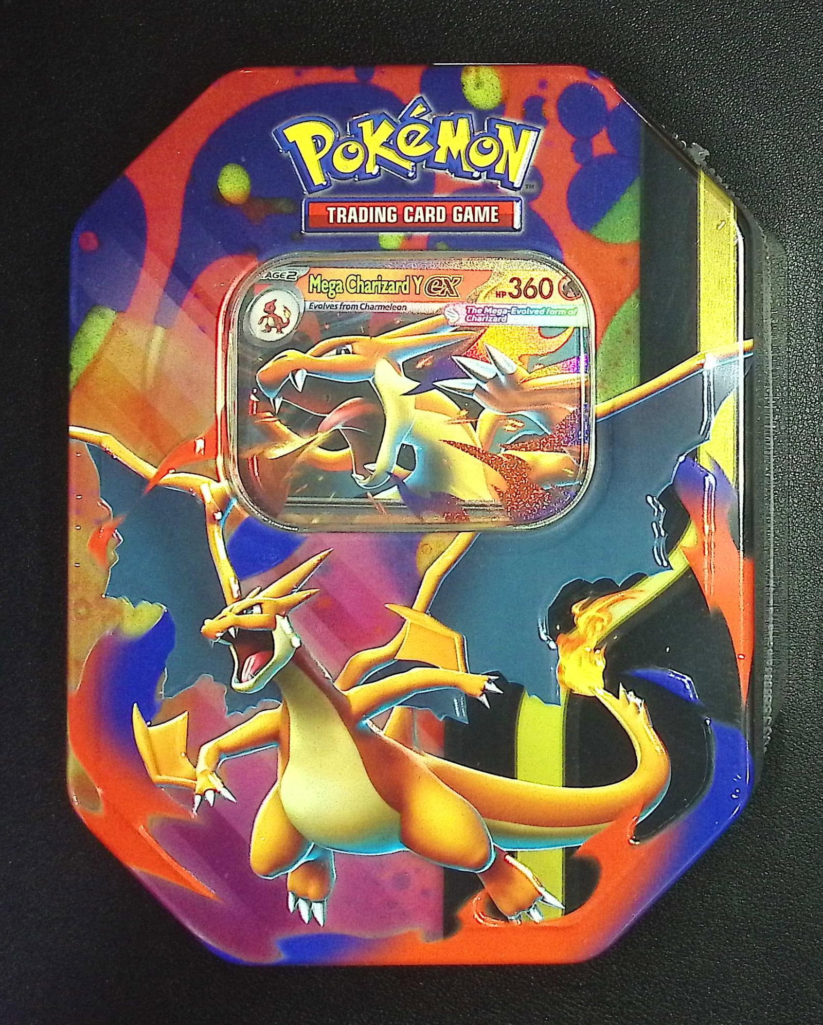 2025 Pokemon Mega Charizard Tin: 4 Booster Packs , 1 Foil Promo Mega Charizard X or Y ex Promo Card: Pokemon Trading Card Game Cards, Charizard, Pikachu, Mewto, EX, Referse Holo, Holo Rare Cards, Secret Rare Cards, Full Art Cards, Evee, 3 Stars Ultra Rare Cards, Double Rare, Illustration Rare, Specia