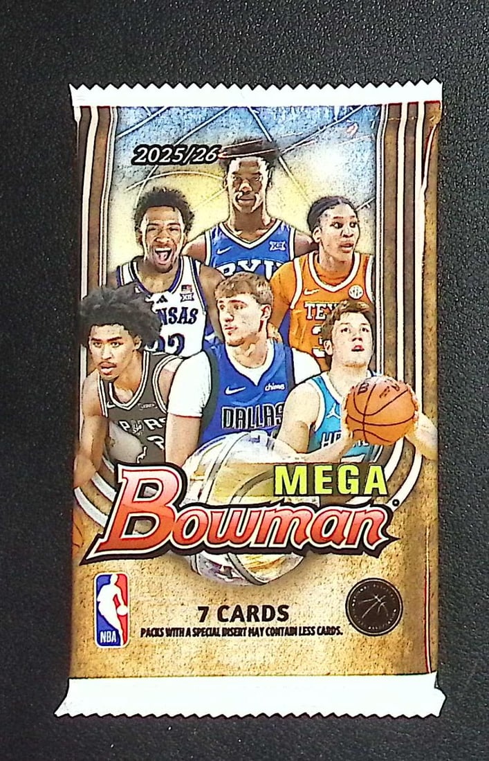 2025-26 Bowman Basketball Mega Box Pack - Cooper Flagg & Kon Knueppel Rookie Cards: Bowman Basketball NBA Trading & Sports Cards, Sports Cards for Sale Near Me, Champion and Hall of Fame Players, Auction Lots for Sale On Line