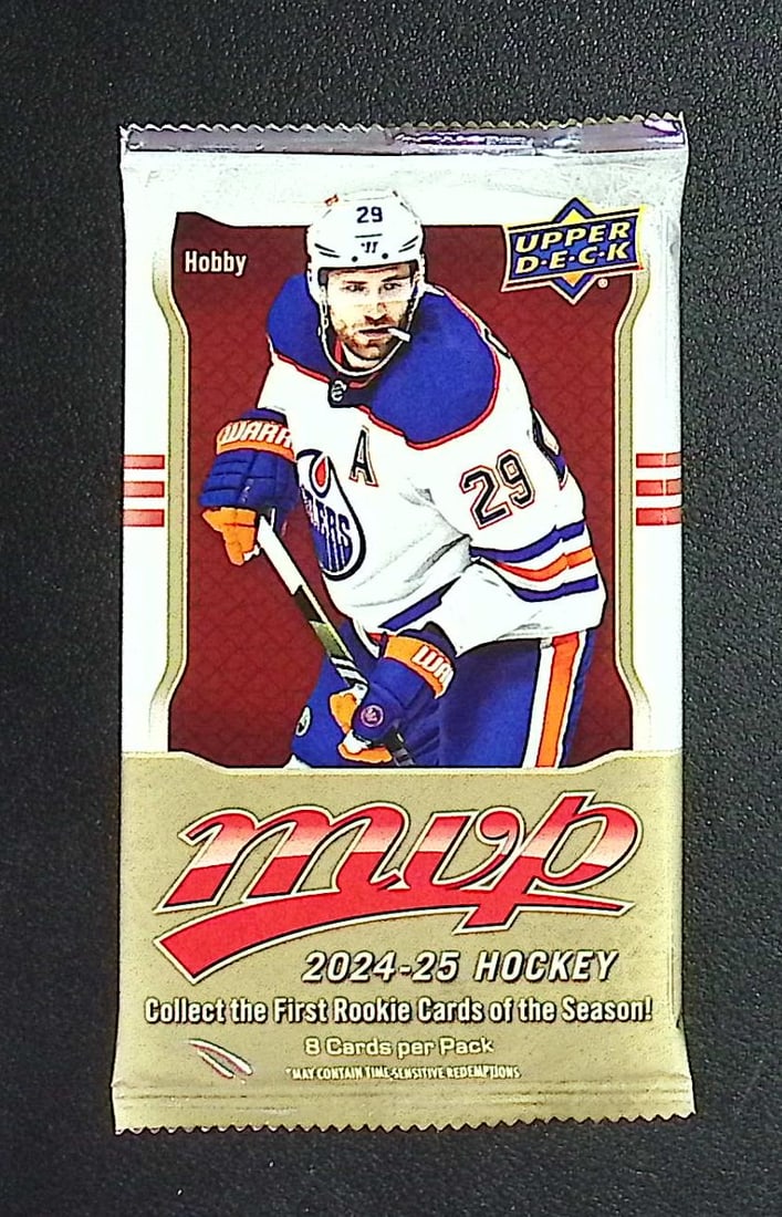 2024-25 Upper Deck MVP Hockey Cards HOBBY BOX PACK Sports Cards: Upper Deck MVP Hockey NHL Trading & Sports Cards, Stanley Cup Winners & Hall of Fame Players, Connor McDavid, Alex Ovechkin, Sports Cards for Sale Near Me, Auction Lots for Sale on Line