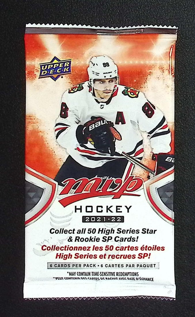 2021-22 Upper Deck MVP Hockey Cards High Series HOBBY BOX PACK Sports Cards: Upper Deck MVP Hockey NHL Trading & Sports Cards, Rookie SP Cards, Stanley Cup & Hall of Fame Players, Connor McDavid, Alex Ovechkin, Sports Cards for Sale Near Me, Auction Memorabilia Lots For Sale N