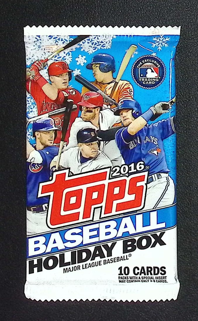 2016 Topps Holiday Baseball Mega Box Pack: Topps Baseball MLB Trading & Sports Cards, Sports Cards for Sale Near Me, Auction Baseball Lots for Sale on Line, World Series & Hall of Fame Players