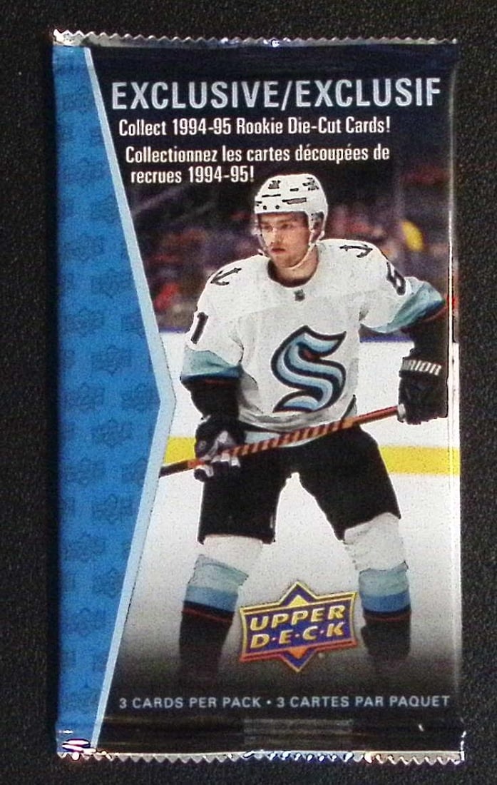 2023-24 Upper Deck Exclusive 1994-'95 Rookie Die-Cut Hockey Card 3 - Pack (1 of 1)