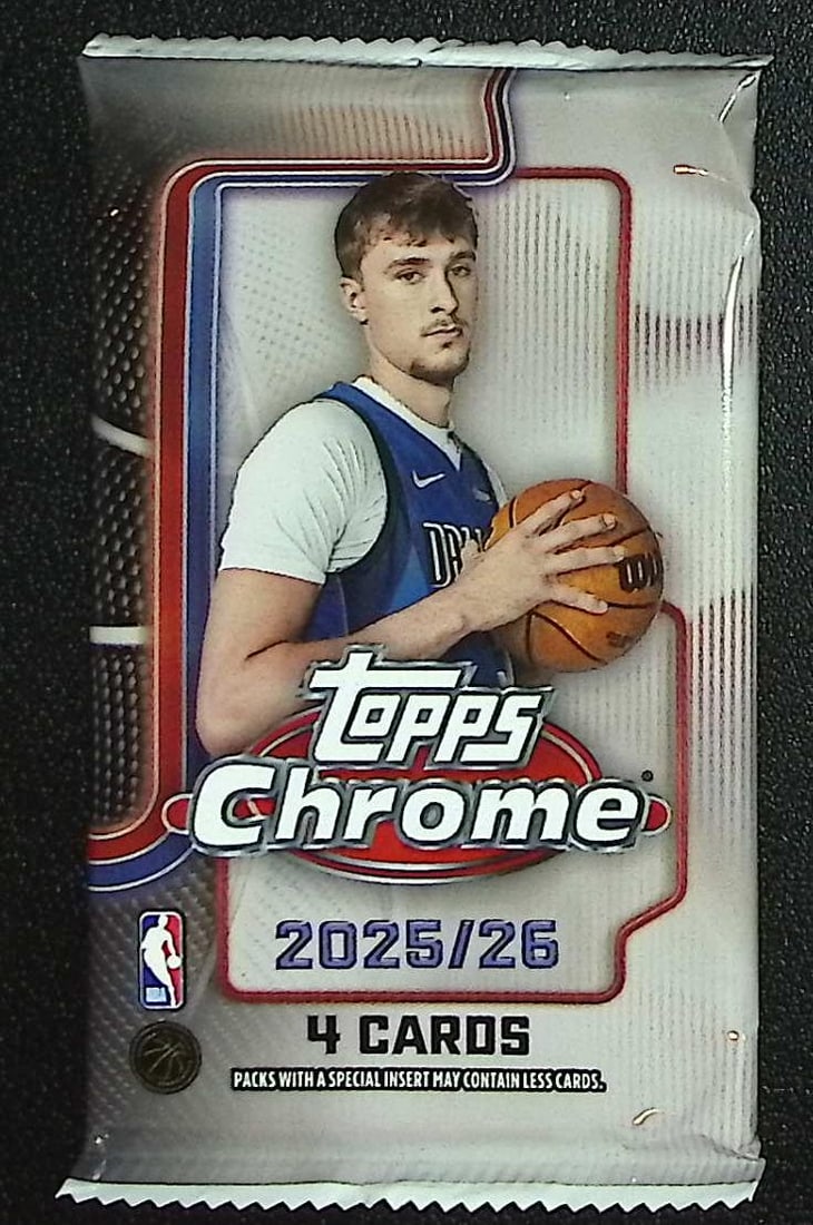 2025 Topps Chrome Basketball BLASTER BOX PACK - Cooper Flagg Rookie Card: Topps Chrome Basketball NBA Trading & Sports Cards, Victor Wembanyama, Brandon Miller, Amen Thompson, Scoot Henderson, Ausar Thompson, Autographs, Signatures, Green Topps Logo Refractor, Auction Lots 