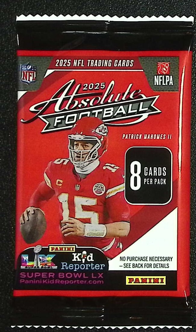 2025 Panini Absolute Football RETAIL BOX PACK - RC: Jaxson Dart, Emeka Egbuka: Panini Rookie Football NFL Trading & Sports Cards, Rookie Cards in This Set are Jaxson Dart, Cam Ward, Shedeur Sanders, Cam Skattebo, Travis Hunter, Football & Sports Cards for Sale Near Me, Silver, W