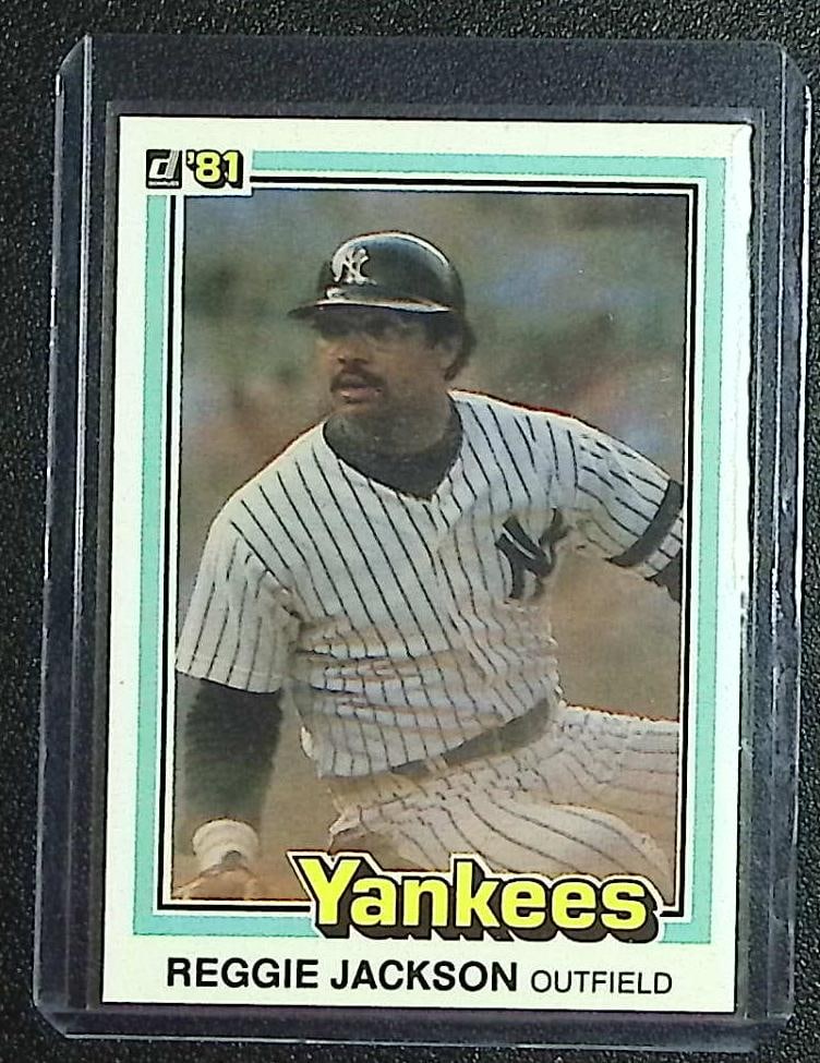 Reggie Jackson 1981 Donruss #468: Donruss Baseball MLB Trading & Sports Cards, Sports Cards for Sale Near Me, Prizm, Mosaic, Select, SP, SSP, Auction Memorabilia Lots for Sale On Line, World Series & Hall of Fame Players, Diamond King