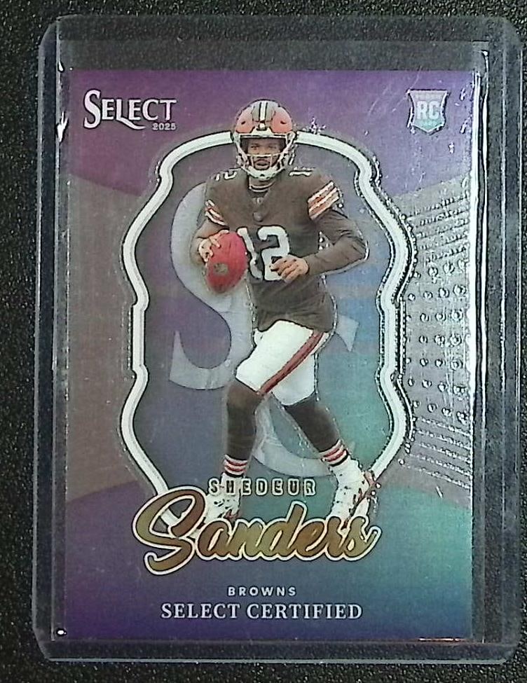 Shedeur Sanders Select Certified Rookie Card 2025 Panini Select #12: Panini Select, Prizm, Mosaic, Contenders, Zenith, Phoenix, Illusions, Absolute, Rookie NFL Sports Trading Cards, SP, SSP, Cards, Football Cards for Sale Near Me, Superbowl & Hall of Fame Player Cards,