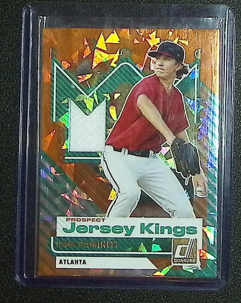 Cam Caminiti Orange Ice Prospect Jersey Kings 2025 Donruss #PJK-CC: Donruss Baseball MLB Trading & Sports Cards, Sports Cards for Sale Near Me, Prizm, Mosaic, Select, SP, SSP, Auction Memorabilia Lots for Sale On Line, World Series & Hall of Fame Players, Diamond King