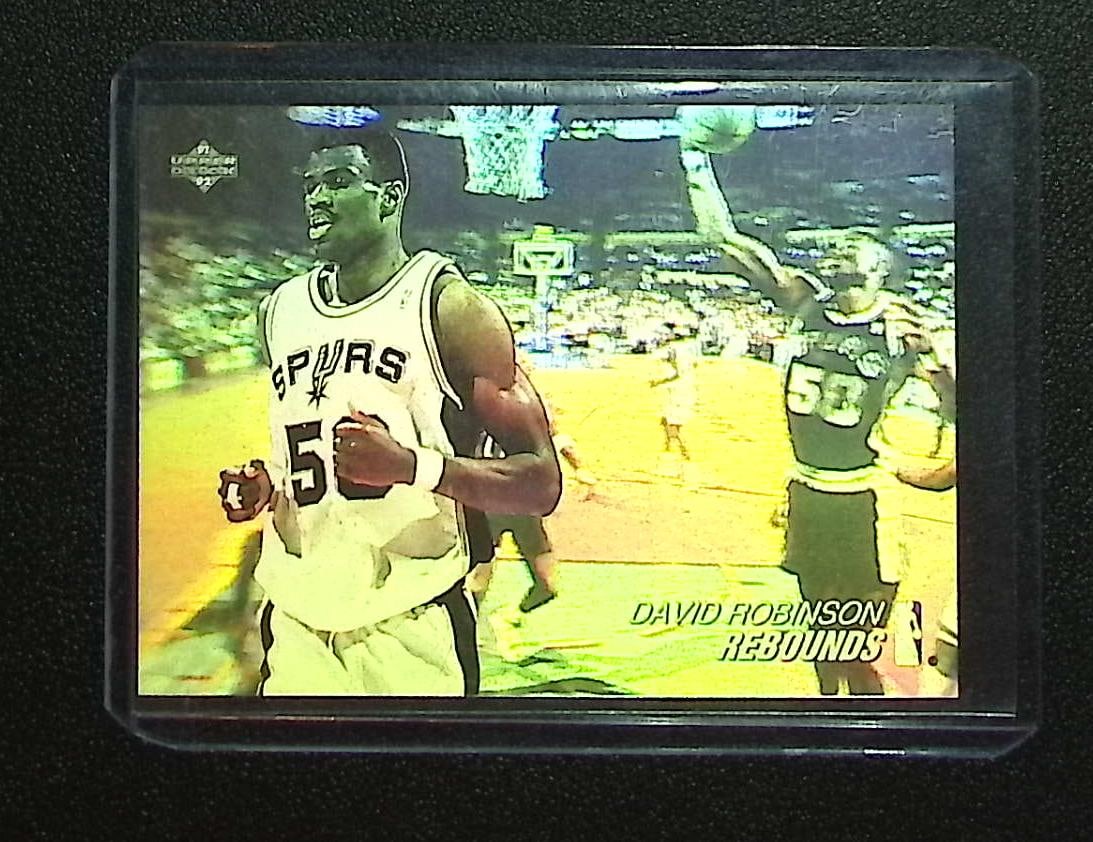 David Robinson Award Winner Holograms Rebounds 1992 Upper Deck #AW6: Upper Deck, Basketball NBA Trading & Sports Cards, Sports Cards for Sale Near Me, Chrome, Refractor, SP, SSP, Valuable Auction Memorabilia Lots Sold On Line, NBA Championship & Hall of Fame Player Car