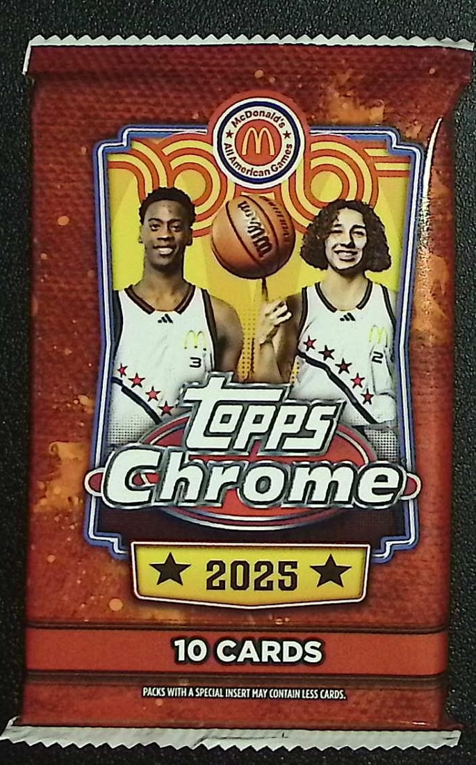 2025 Topps Chrome McDonald's All American Basketball Mega Box Packs: Topps Chrome Basketball NBA Trading & Sports Cards, Auction Lots for Sale on Line, Sports Cards for Sale Near Me