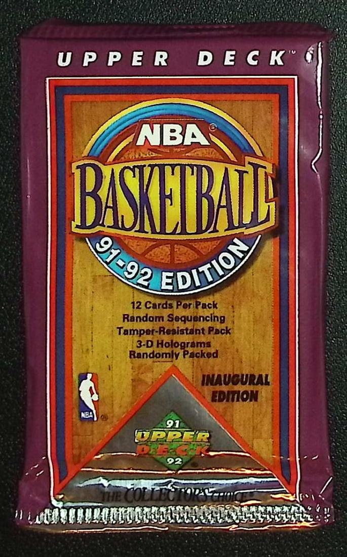 1991-92 Upper Deck Inaugural Edition Basketball Retail Box Wax Pack (1 of 1)