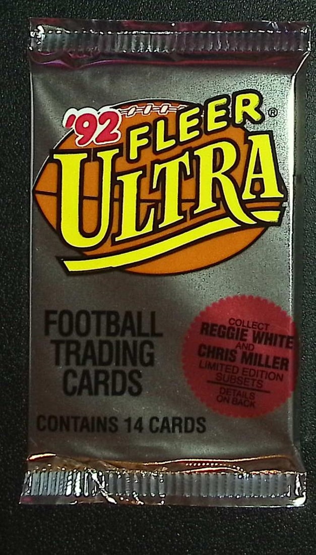 1992 Fleer Ultra Vintage Football Cards Retail Box Pack Sports Cards Rookie Cards: Fleer Vintage Football NFL Trading & Sports Cards, Superbowl Memorabilia, Old Sports Cards for Sale Near Me, Emmitt Smith, Dan Marino, Joe Montana, John Elway, Valuable Auction Memorabilia Lots for Sa