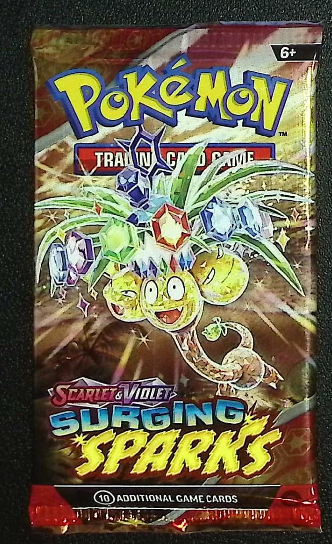 Pokemon Scarlet & Violet Surging Sparks 10 Card TCG Booster Pack, Charizard, Pikachu, Holo: Pokemon Trading Card Game Cards, Charizard, Pikachu, Mewto, EX, Referse Holo, Holo Rare Cards, Secret Rare Cards, Full Art Cards, Evee, 3 Stars Ultra Rare Cards, Double Rare, Illustration Rare, Specia