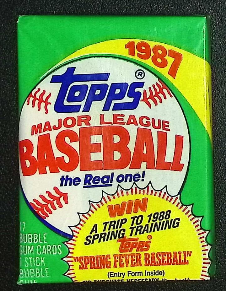 1987 Topps Series 1 Vintage Baseball Cards Retail Box Wax Pack Sports Card: Topps Vintage Rookie Baseball MLB Trading & Sports Cards, Old Baseball and Sports Cards For Sale Near Me, World Series Players, Hall of Fame Stars, Nolan Ryan & Mark McGwire Record Breaker, Don Mattin