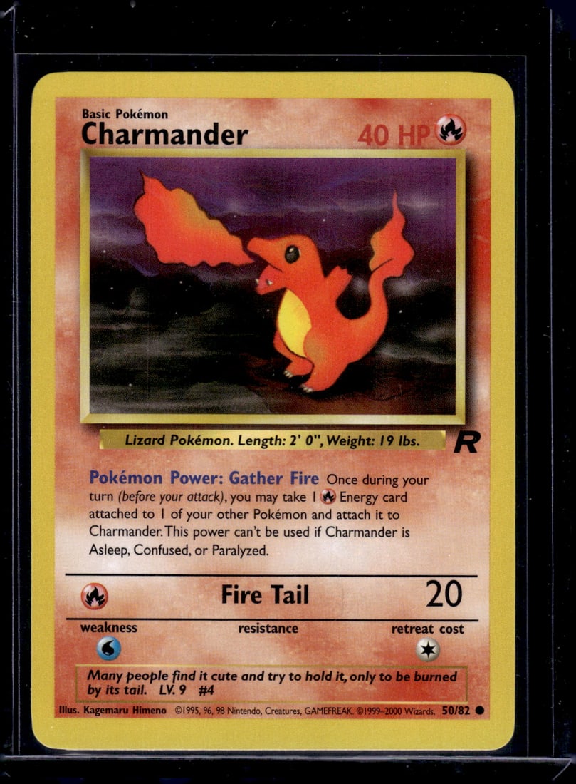 Pokemon Team Rocket Charmander #50: Pokemon Trading Card Game Cards, Charizard, Pikachu, Mewtwo, Reverse Holo, Holo Rare, Secret Rare Cards, Full Art Cards, Eevee, Ultra Rare Card, Illustration Rare, Special Illustration Rare SIR