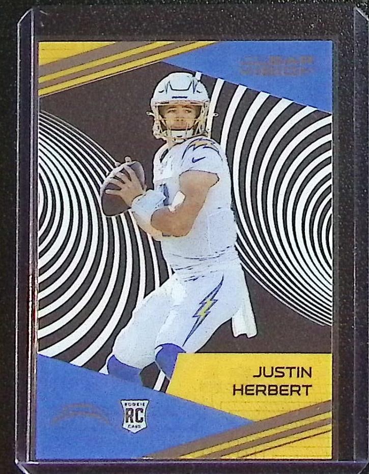 Justin Herbert Rookie Card Acetate 2022 Chronicles Clear Vision #CV-3 LA Chargers: Panini Select, Prizm, Mosaic, Contenders, Zenith, Phoenix, Illusions, Absolute, Rookie NFL Sports Trading Cards, SP, SSP, Cards, Football Cards for Sale Near Me, Superbowl & Hall of Fame Player Cards,
