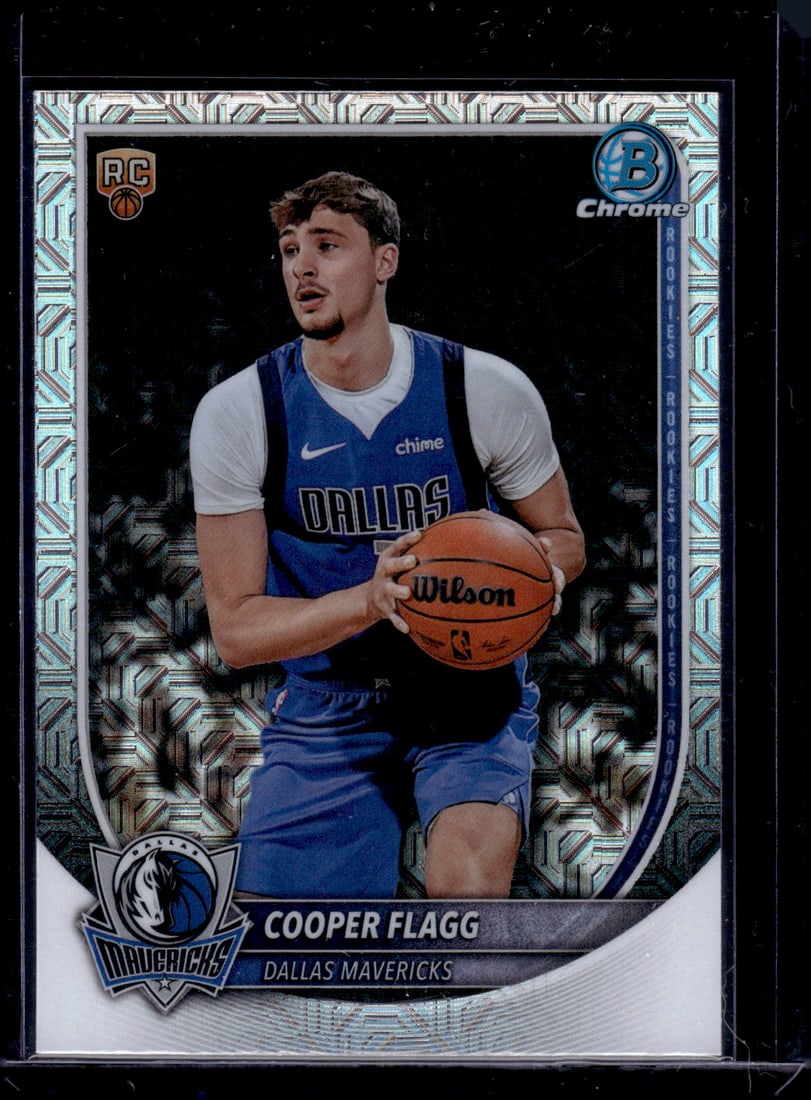 Cooper Flagg Rookie Card Mojo Refractor 2025-26 Bowman Chrome #BCV-1 Mavericks: Bowman Chrome Basketball NBA Trading & Sports Cards, Sports Cards for Sale Near Me, Chrome, Refractor, SP, SSP, Valuable Auction Memorabilia Lots Sold On Line, NBA Championship & Hall of Fame Player C