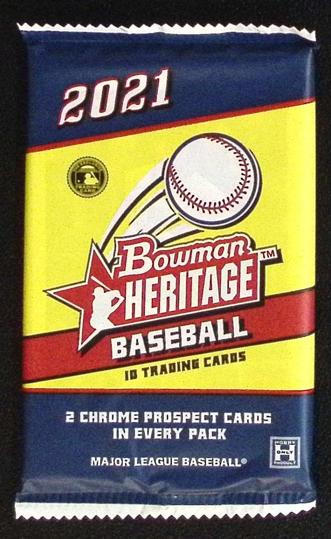 2021 Bowman HERITAGE SERIES 1 Baseball HOBBY BOX PACK, Sports Cards, MLB Trading Cards (1 of 1)