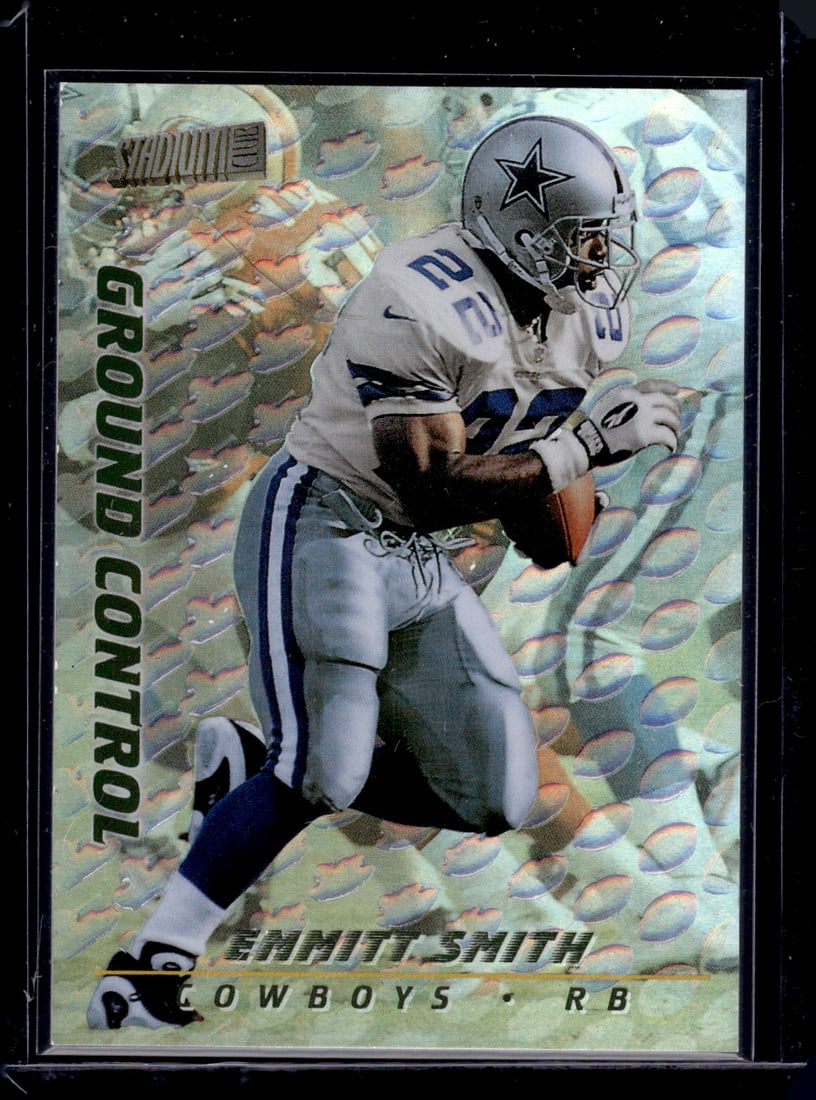 Emmitt Smith Ground Control 1997 Topps Stadium Club #GC3 Dallas Cowboys: Topps Football NFL Trading Sports Cards, Sports Cards for Sale Near Me, Super Bowl & Hall of Fame Player Cards, Resurgence, Composite, SP, SSP, Valuable Auction Memorabilia Lots For Sale On Line