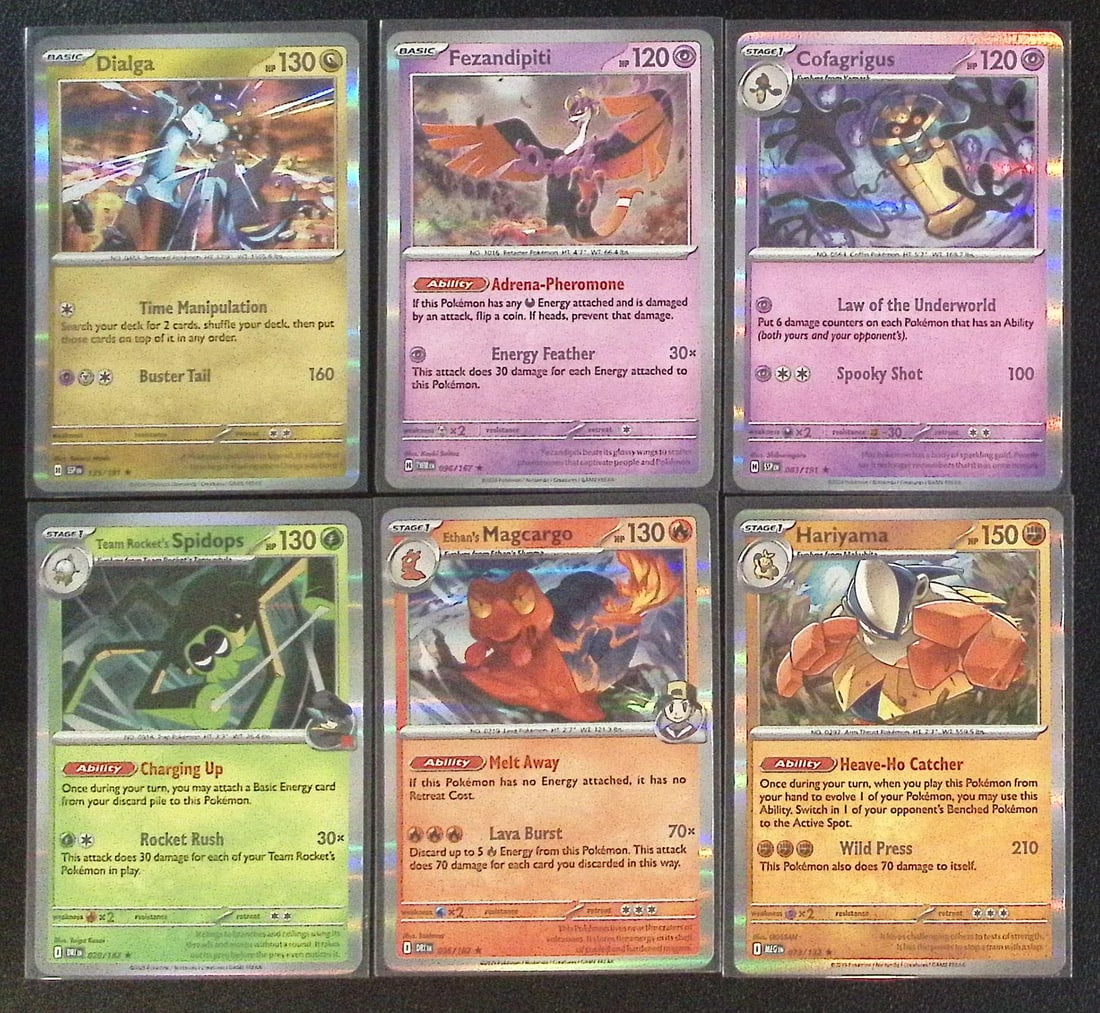 Lot of 6 Pokemon Holo Rares. All Different, See Pictures: Pokemon Trading Card Game Cards, Charizard, Pikachu, Mewtwo, Reverse Holo, Holo Rare, Secret Rare Cards, Full Art Cards, Eevee, Ultra Rare Card, Illustration Rare, Special Illustration Rare SIR