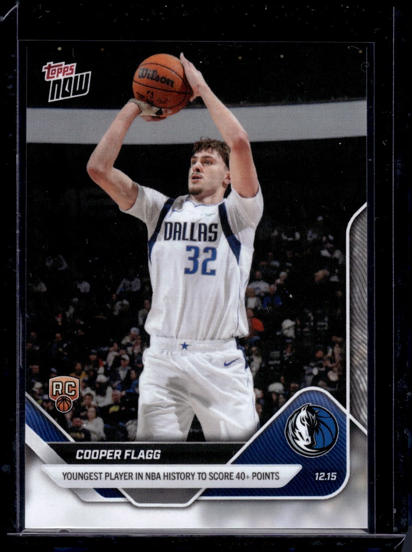 Cooper Flagg Rookie Card 2025-26 Topps Now #86 Dallas Mavericks: Topps Basketball NBA Trading & Sports Cards, Sports Cards for Sale Near Me, Chrome, Refractor, SP, SSP, Valuable Auction Memorabilia Lots Sold On Line, NBA Championship & Hall of Fame Player Cards
