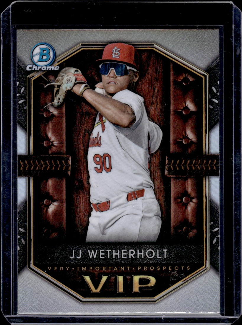 JJ Wetherholt VIP 2025 Bowman Chrome #VIP-18 St. Louis Cardinals: Bowman Baseball MLB Trading & Sports Cards, Sports Cards for Sale Near Me, World Series & Hall of Fame Players, SP, SSP, Chrome, 1st Bowman, Auction Memorabilia Lots Sold On Line