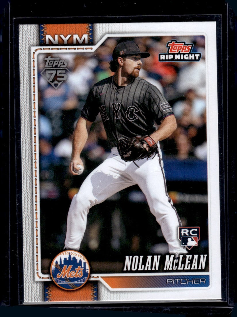 Nolan McLean Rookie Card 2026 Topps Hobby Rip Night #BB21 New York Mets: Topps Baseball MLB Trading & Sports Cards, Sports Cards for Sale Near Me, World Series & Hall of Fame Players Memorabilia, Refractors, X-Fractors, Numbered, SP, SSP, Valuable Auction Memorabilia Lots 