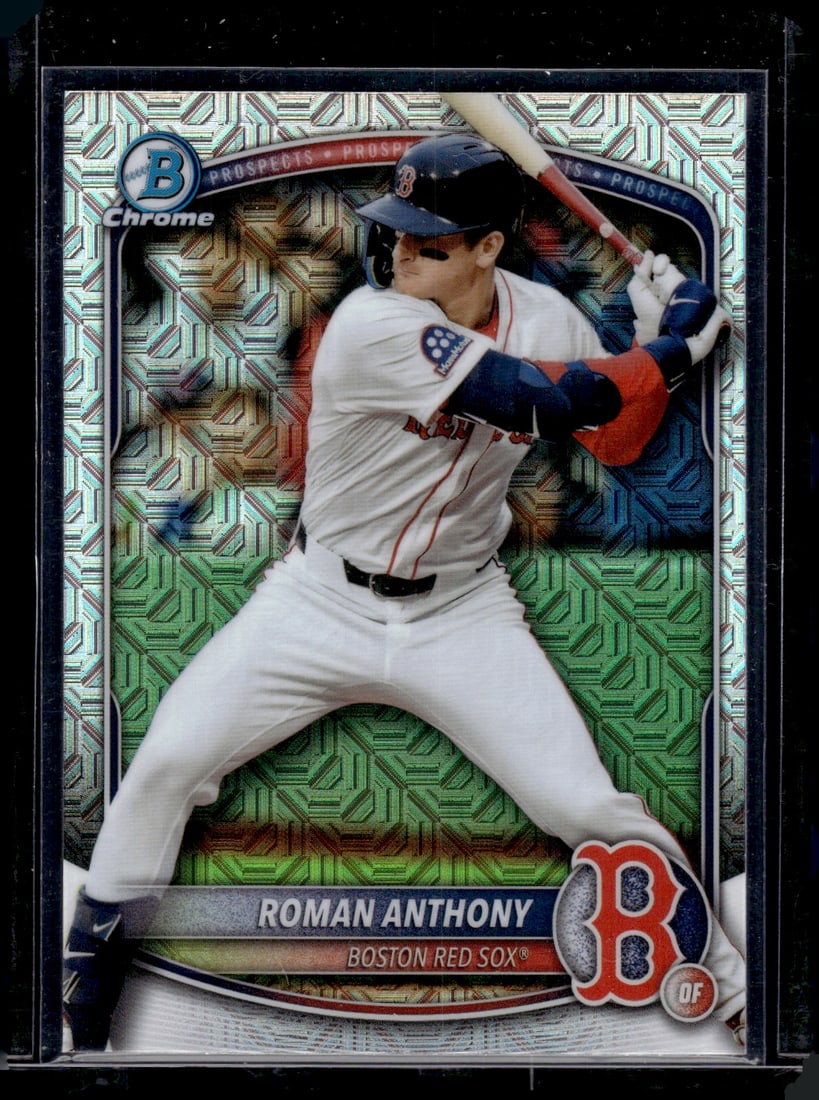 Roman Anthony Prospects Mojo Refractor 2025 Bowman Chrome #BCP-167 Red Sox: Bowman Chrome Baseball MLB Trading & Sports Cards, Sports Cards for Sale Near Me, World Series & Hall of Fame Players, SP, SSP, Chrome, 1st Bowman, Auction Memorabilia Lots Sold On Line