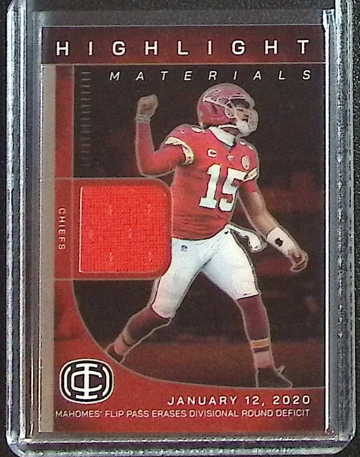 Patrick Mahomes Patch 2025 Panini Icon Collection Mahomes #HM-2 Kansas City Chiefs (1 of 2)