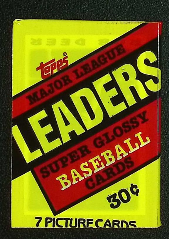 1987 Topps Major League Leaders Super Glossy Vintage Baseball Cards Retail Box Wax Pack Mini Cards (1 of 1)