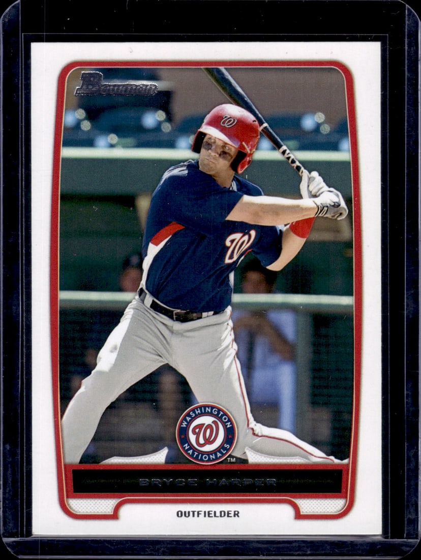 Bryce Harper Prospects 2012 Bowman #BP10 Nationals, Phillies: Bowman Baseball MLB Trading & Sports Cards, Sports Cards for Sale Near Me, World Series & Hall of Fame Players, SP, SSP, Chrome, 1st Bowman, Auction Memorabilia Lots Sold On Line