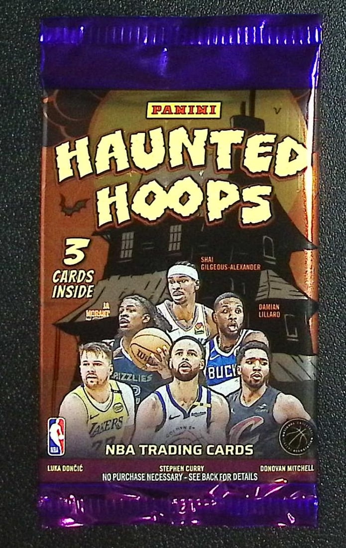 2025 Panini Haunted Hoops Basketball Retail Box Pack: Panini Basketball NBA Trading & Sports Cards, Sports Cards for Sale Near Me, Anthony Edwards, Jayson Tatum, Steph Curry, Panini Numbered Cards, Cracked Ice, Silver Prizm, Auction Lots for Sale on Line
