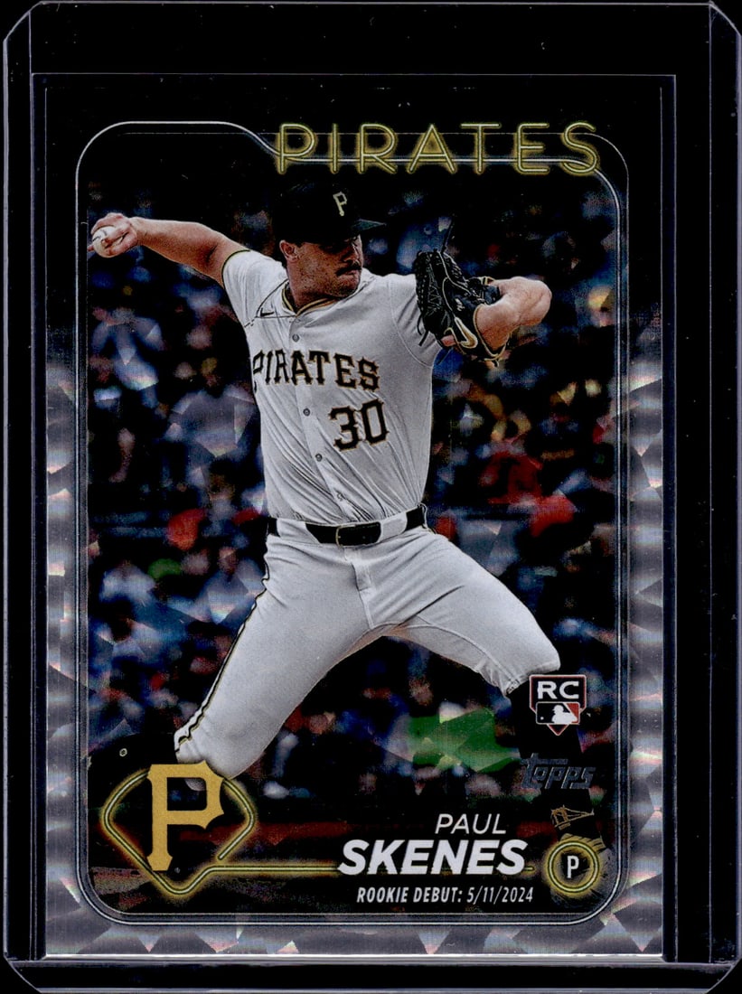 Paul Skenes Rookie Card Silver Crackle Foil 2024 Topps Update #US288 Pirates: Topps Baseball MLB Trading & Sports Cards, Sports Cards for Sale Near Me, World Series & Hall of Fame Players Memorabilia, Refractors, X-Fractors, Numbered, SP, SSP, Valuable Auction Memorabilia Lots 