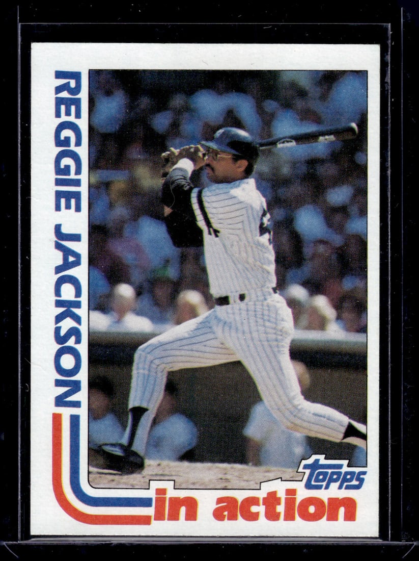 Reggie Jackson In Action 1982 Topps #301 New York Yankees (1 of 2)