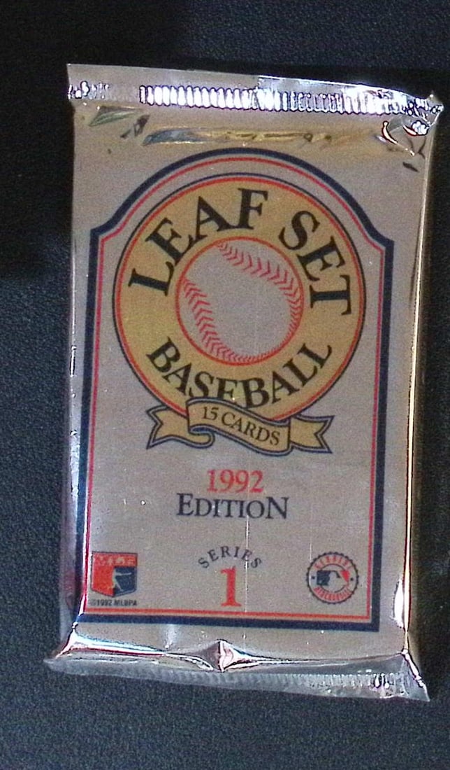 1992 Edition Vintage Leaf Set Series 1 Edition Baseball Retail Box Wax Pack (1 of 1)
