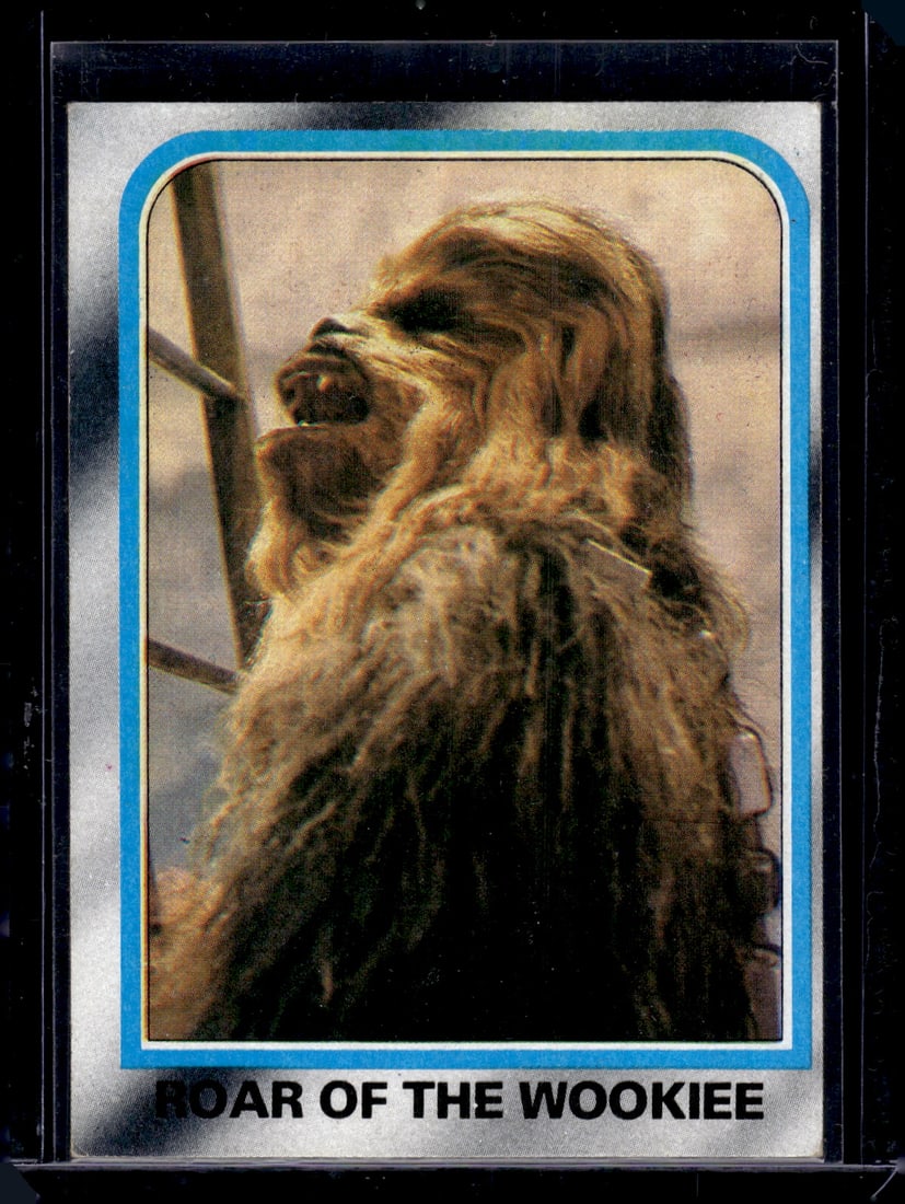 Roar of the Wookie 1980 Topps Star Wars Empire Strikes Back #158: Topps Star Wars Trading Cards, Luke Skywalker, George Lucas, Darth Vader, Han Solo, Princess Leia, Chewbacca, Movie Memorabilia Cards for Sale Near Me, Valuable Memorabilia Auction Lots Sold On Line, 