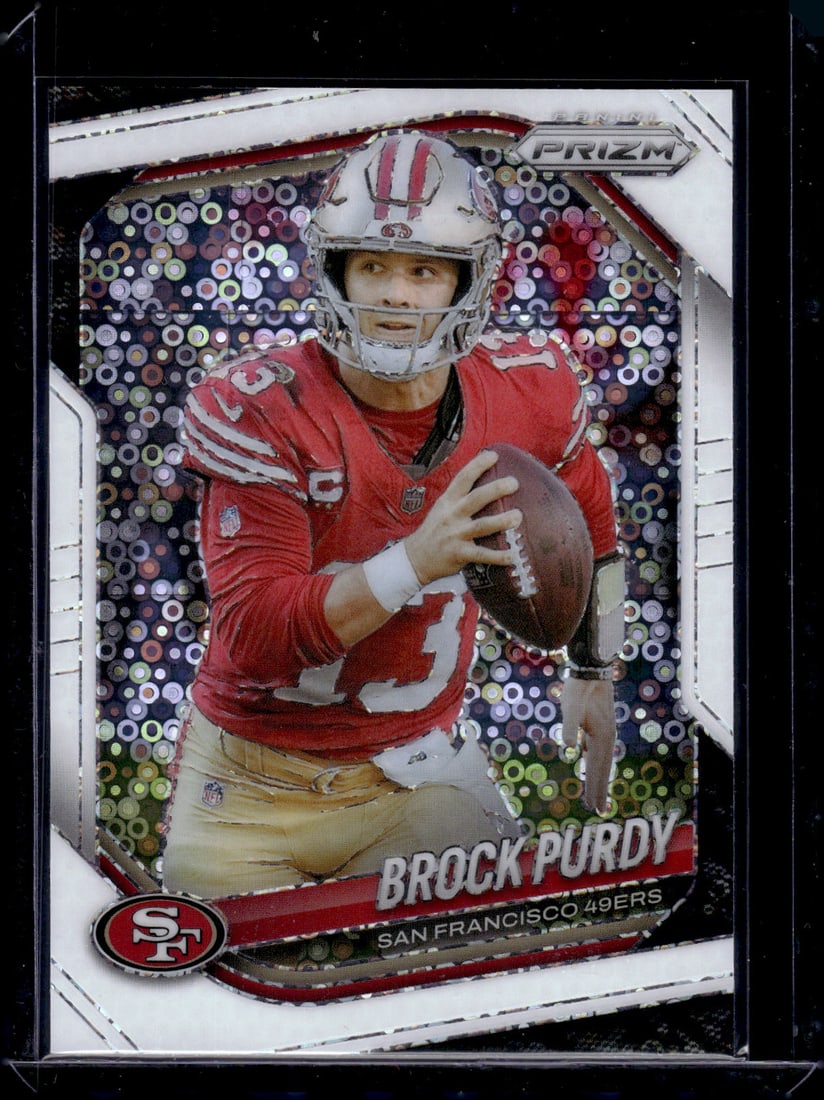 Brock Purdy White Disco Prizm 2025 Panini Prizm #255 San Francisco 49ers: Panini Select, Prizm, Mosaic, Contenders, Zenith, Phoenix, Illusions, Absolute, Rookie NFL Sports Trading Cards, SP, SSP, Cards, Football Cards for Sale Near Me, Superbowl & Hall of Fame Player Cards,
