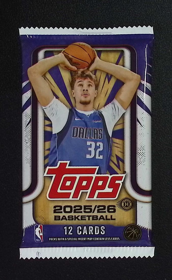 2025-26 Topps Basketball Card HOBBY BOX PACK RC'S: Cooper Flagg, Kon Kneuppel, VJ Edgecombe: Topps Basketball NBA Trading & Sports Cards, Rookie Cards in this set are Cooper Flagg, Dylan Harper, Ace Bailey, V J Edgecombe, Kon Knueppel , Autographs, Signatures, Green Topps Logo Refractor, Auct