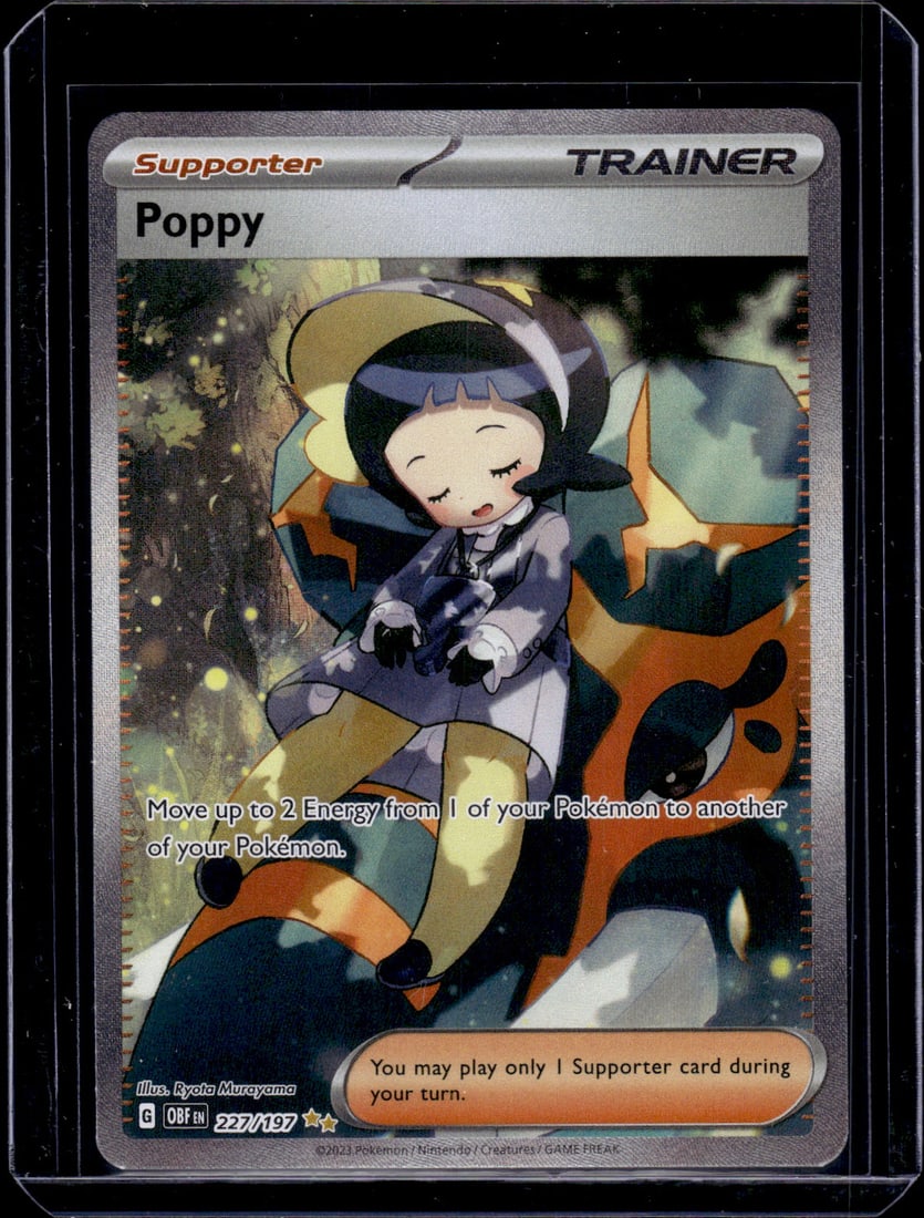 Pokemon Obsidian Flames Poppy Special Illustration Rare #227 (1 of 2)