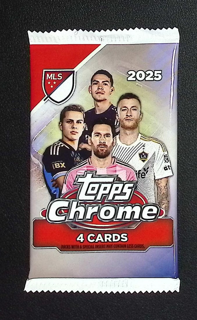 2025 Topps Chrome MLS Soccer Blaster Box Pack: Topps Soccer Chrome, Refractor, X-Fractor, Soccer Rookie UEFA Sports Trading Cards, Silver, SP, SSP, Wave Prizms, Numbered Cards, Soccer sports Cards for Sale Near Me, UEFA Championship & Hall of Fame
