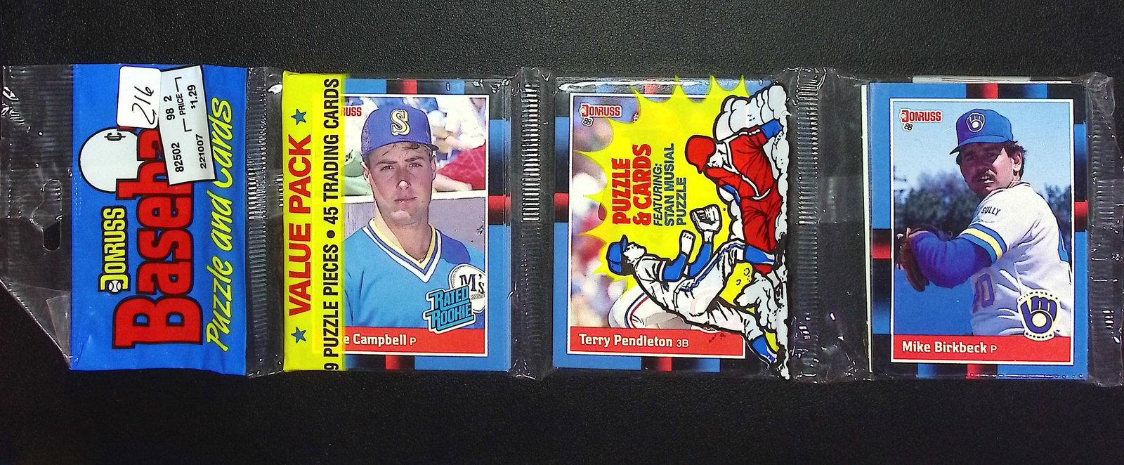1990 Donruss Series 1 RACK PACK Vintage Baseball Card Factory Sealed - You Get the Pack Shown (1 of 2)